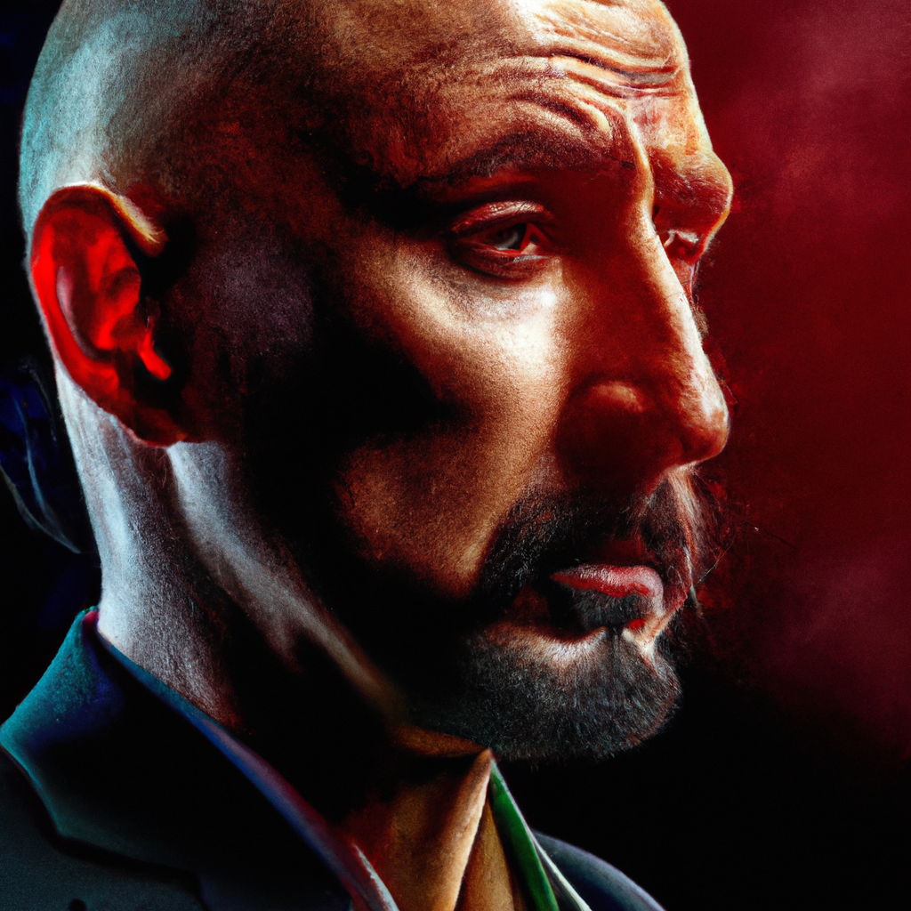 Technical artist profile in studio light